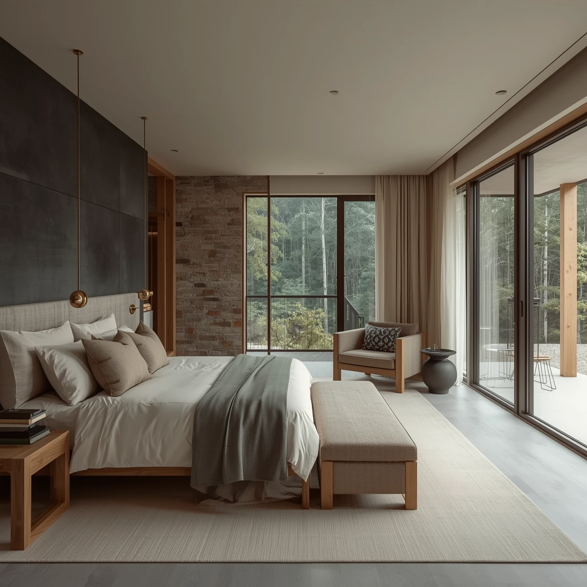 Warm, earthy interiors
